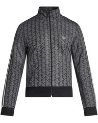 Lacoste - Paris-Monogram Zip-Up Sweatshirt - Lyst