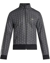 Lacoste - Paris-Monogram Zip-Up Sweatshirt - Lyst