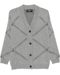 Iceberg - Cardigan À Logo Intarsia - Lyst