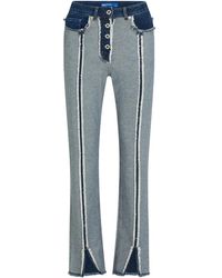 KARL LAGERFELD - High-Rise Straight-Leg Jeans - Lyst
