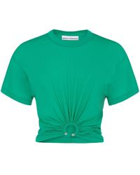 Rabanne - Gathered Short-sleeve T-shirt - Lyst