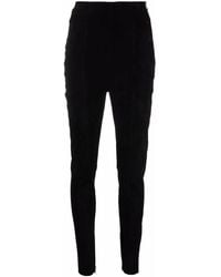 Balmain - High-Waisted Corduroy-Detail Trousers - Lyst