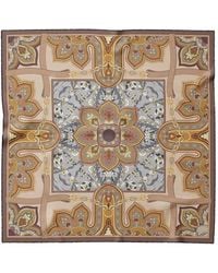Elizabetta - Francesca Paisley-Print Silk Scarf - Lyst