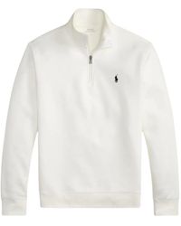 Polo Ralph Lauren - Double-Knit Quarter-Zip Pullover - Lyst