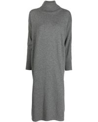 N.Peal Cashmere - Robe Mi-Longue En Cachemire À Col Roulé - Lyst