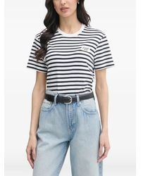 Joop! - Teele Striped Logo-Patch T-Shirt - Lyst
