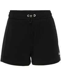 Moose Knuckles - Mixmedia Logo-Plaque Shorts - Lyst