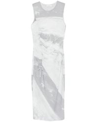 Patrizia Pepe - Midi Wave-Print Dress - Lyst