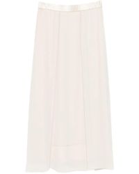 Peserico - Rok Met Elastische Tailleband - Lyst