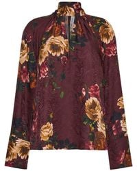 Cara Cara - Sundance Floral-Print Pussy-Bow Blouse - Lyst