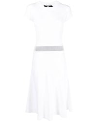 KARL LAGERFELD - Short-Sleeve Knit Midi Dress - Lyst