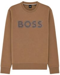 BOSS - Sweater Met Logopatch - Lyst