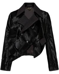 Comme des Garçons - Asymmetric Faux-Fur Jacket - Lyst