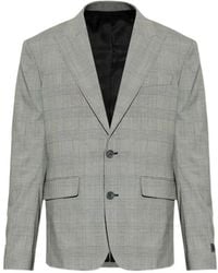 Balmain - Check Two-Button Blazer - Lyst
