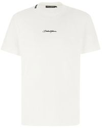 Dolce & Gabbana - Cotton T-Shirt With Logo - Lyst
