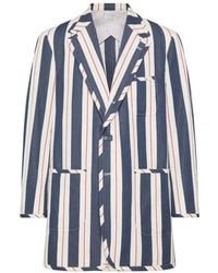 Thom Browne - Striped Seersucker Jacket - Lyst
