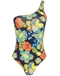 Amir Slama - One-Shoulder Floral Swimsuit - Lyst