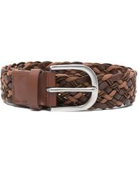 Paul Smith - Ceinture En Cuir À Design Tressé - Lyst