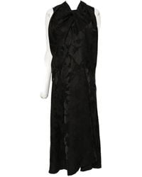 Uma Wang - Floral-Jacquard Draped Maxi Dress - Lyst