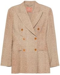 Ermanno Scervino - Herringbone Double-Breasted Jacket - Lyst