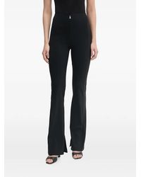 Patrizia Pepe - Logo-Plaque Flared Trousers - Lyst