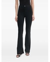 Patrizia Pepe - Logo-Plaque Flared Trousers - Lyst