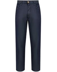 Giorgio Armani - Cotton Tapered Leg Jeans - Lyst