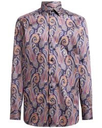 Etro - Paisley-Print Cotton-Satin Shirt - Lyst