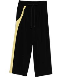 Y's Yohji Yamamoto - Tape-Detail Jersey Track Pants - Lyst