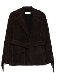 Nour Hammour - Cassidy Suede Jacket - Lyst