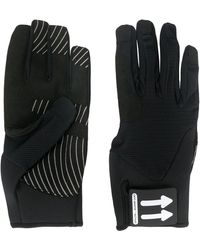 Off-White c/o Virgil Abloh Guantes con parche del logo y flechas - Negro