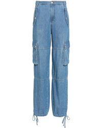 Moschino - Drawstring-Hem Cotton Cargo Jeans - Lyst
