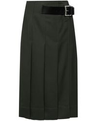 Tibi - Faltenrock Mit Hohem Bund - Lyst