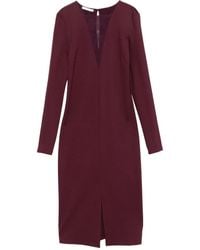 Patrizia Pepe - Kleid mit V-Ausschnitt - Lyst
