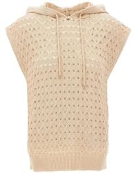 Kangra - Textured-Knit Sleeveless Vest - Lyst
