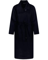 The Dynamis Studio - Belted Wrap-Style Coat - Lyst