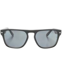 Ray-Ban - Logo-Plaque Square-Frame Sunglasses - Lyst