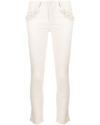 Liu Jo - Bottom Up Embellished Skinny Jeans - Lyst
