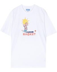 Market - Shadow Work Cotton T-shirt - Lyst