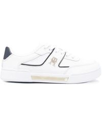 Tommy Hilfiger - Logo-Plaque Low-Top Sneakers - Lyst