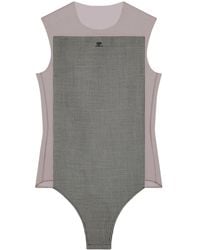 Courreges - Illusion Houndstooth Bodysuit - Lyst