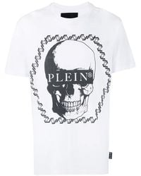 Philipp Plein - Graphic Skull Crew Neck T-Shirt - Lyst