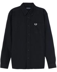 Fred Perry - Camisa Con Bolsillos Con Logo Bordado - Lyst