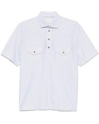 Eleventy - Gestreept Poloshirt - Lyst