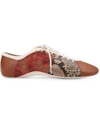 Dries Van Noten - Patchwork Leather Sneakers - Lyst