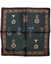 Dolce & Gabbana - Einstecktuch Mit Medaillen-Print - Lyst