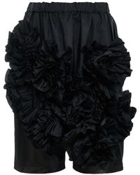 Comme des Garçons - Ruffled Elasticated-Waist Shorts - Lyst
