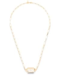 Mya Bay - Martinique Engraved-Pendant Paperclip-Link Necklace - Lyst