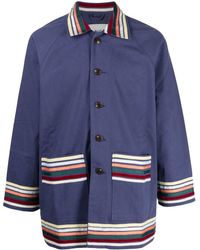 Bode - Stripe-detail Shirt Jacket - Lyst