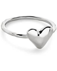 Monica Vinader - Heart Stacking Ring - Lyst